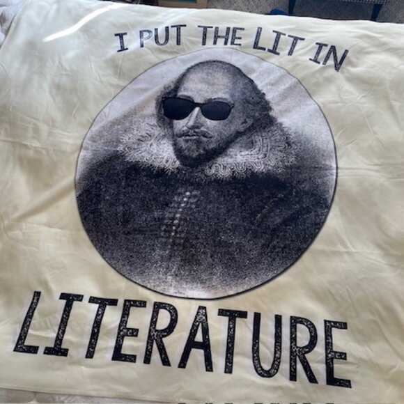 Other - Funny Shakespeare Wall Hanging - 'I Put the Lit in Literature' - teacher, reader